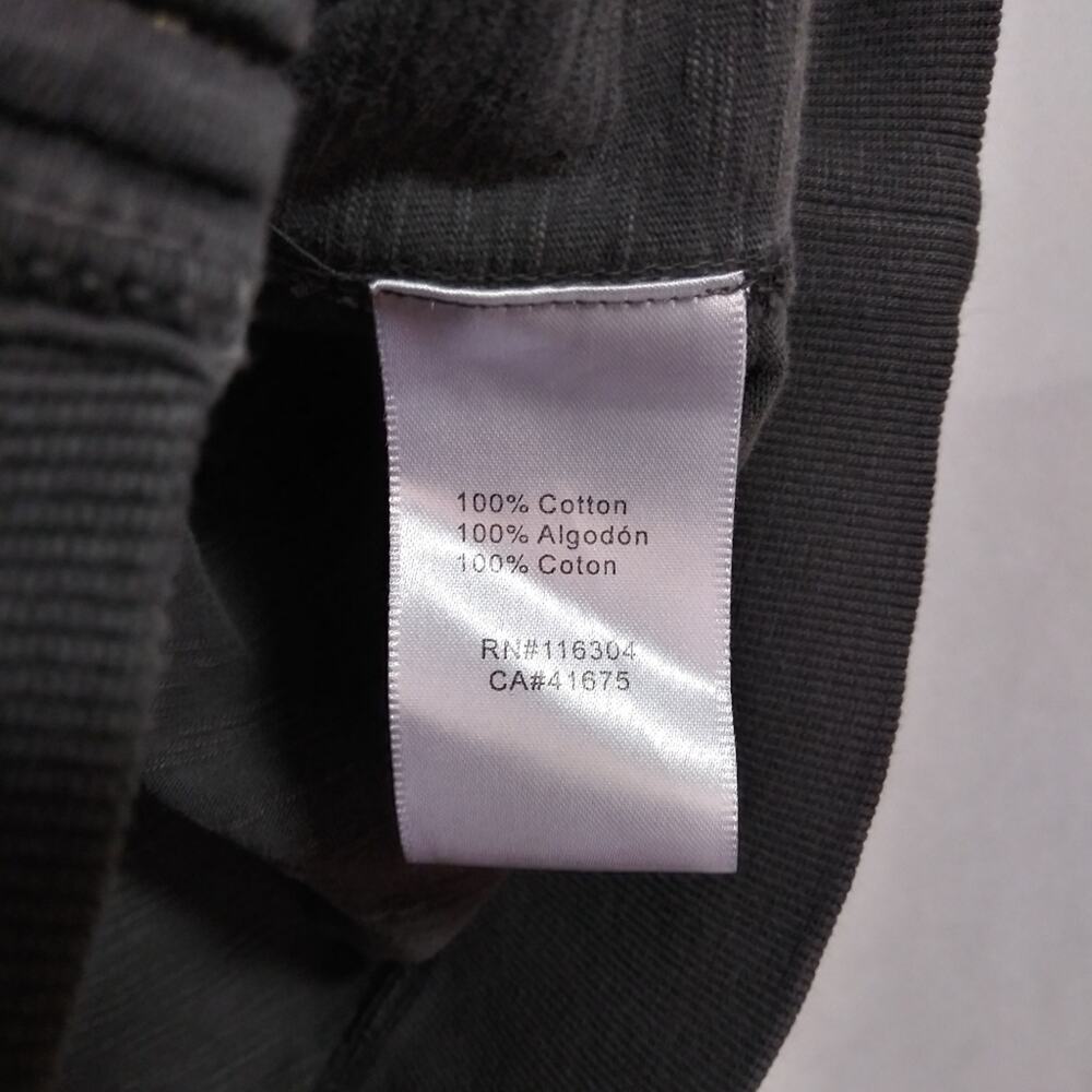 Vintage Y2k Converse All Star Slub Cotton Full Zip Hoodie Grey Size L - Picture 7 of 10